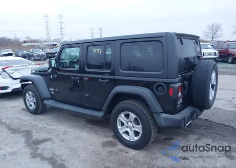 2020 Jeep Wrangler Unlimited Sport S 4X4 z USA, uszkodzony, nr VIN 1C4HJXDG7LW291629